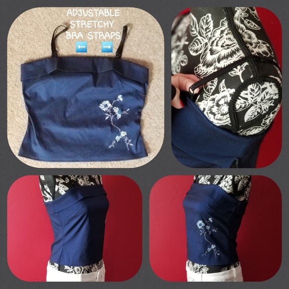 SEXY & UNIQUE ROYAL BLUE TUBE TOP - Picture 4 of 4